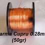 Sarma cupru 0.28mm (50gr)