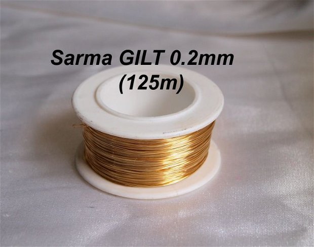 Sarma GILT non tarnish, 0.2mm ( 125m)
