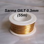 Sarma GILT non tarnish, 0.3mm ( 55m)