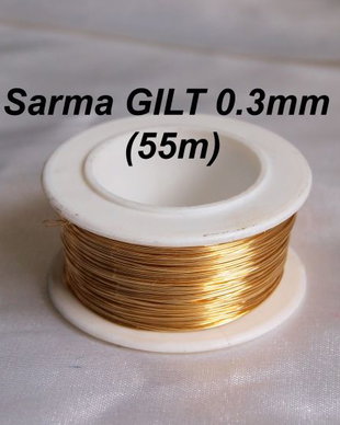 Sarma GILT non tarnish, 0.3mm ( 55m)