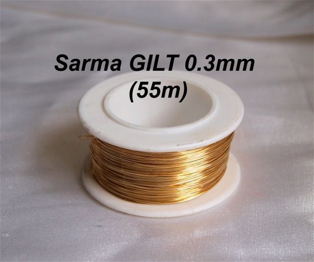 Sarma GILT non tarnish, 0.3mm ( 55m)