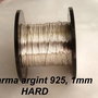 Sarma argint 925, 1mm, HARD (0.5)