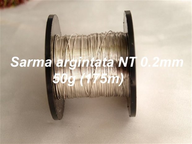Sarma argintata NT, 0.2mm (50g)