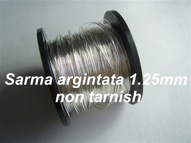 Sarma argintata 1.25mm, SOFT, NON TARNISH (1)