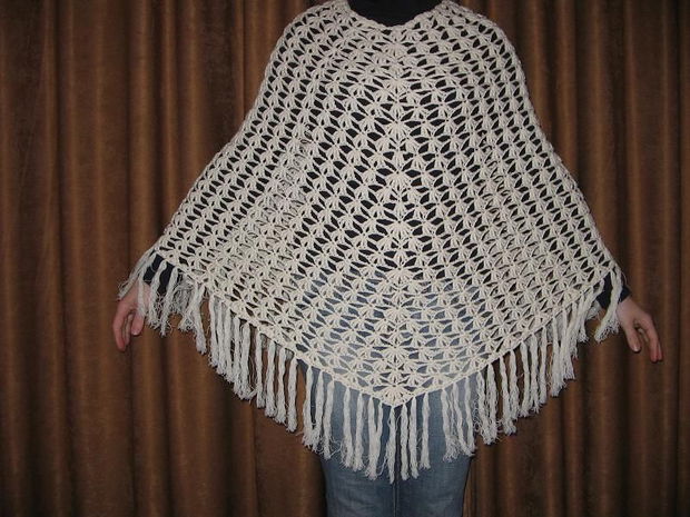 Poncho crem- 20%reducere!