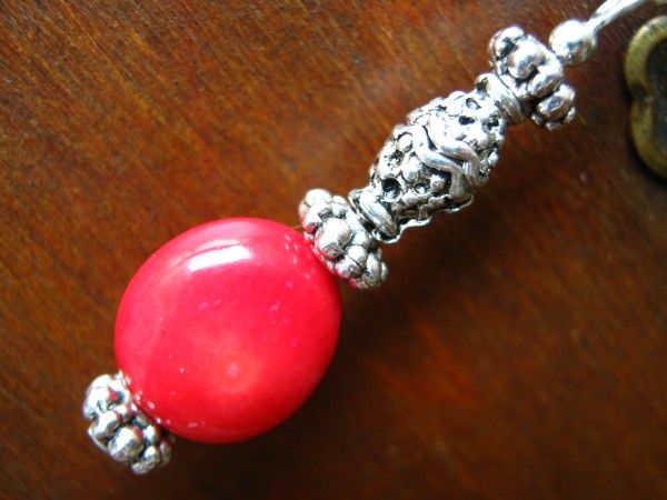 925 silver & coral...