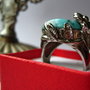 turquoise flower ring...