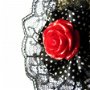 red rose &amp; black lace...