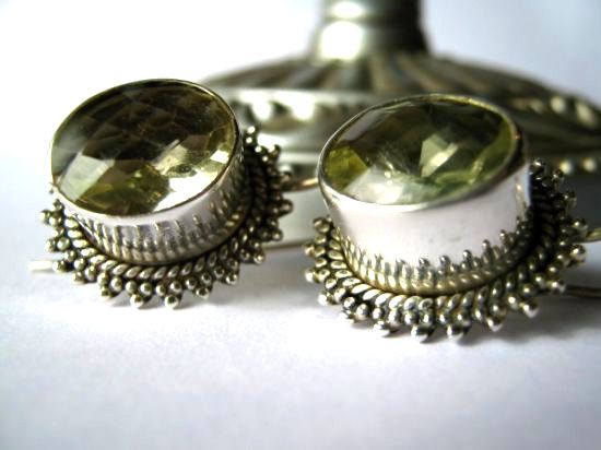 925 sterling silver "DIVINE" earrings..REZERVAT F.