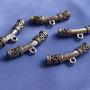 Tub pandantiv argintat antichizat 28x6mm (1)