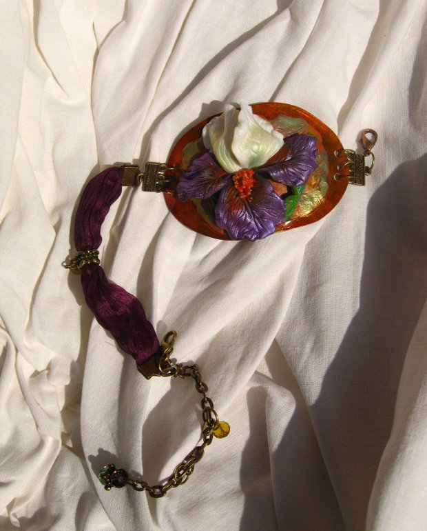 Bratara Iris violet