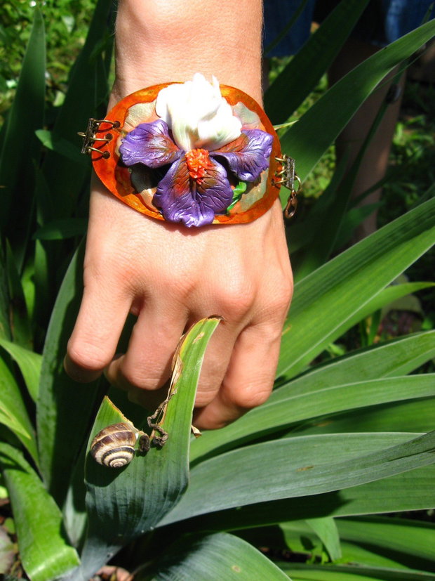 Bratara Iris violet