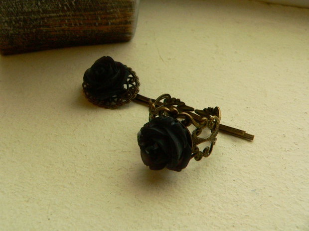 Set "Romantic rose in black"