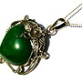 925 STERLING SILVER "GORGEOUS GREEN''