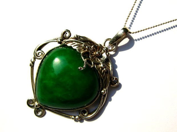 925 STERLING SILVER "GORGEOUS GREEN&#039;&#039;