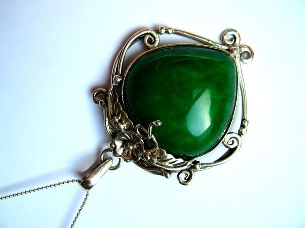 925 STERLING SILVER "GORGEOUS GREEN&#039;&#039;