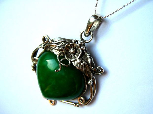 925 STERLING SILVER "GORGEOUS GREEN&#039;&#039;