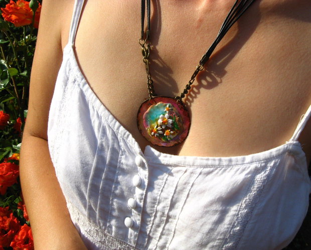 Colier Flori de musetel
