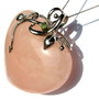 925 sterling silver ''quartz heart'' REZERVAT F.