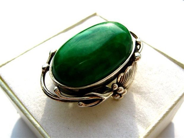 925 STERLING SILVER "PERFECT GREEN&#039;&#039;