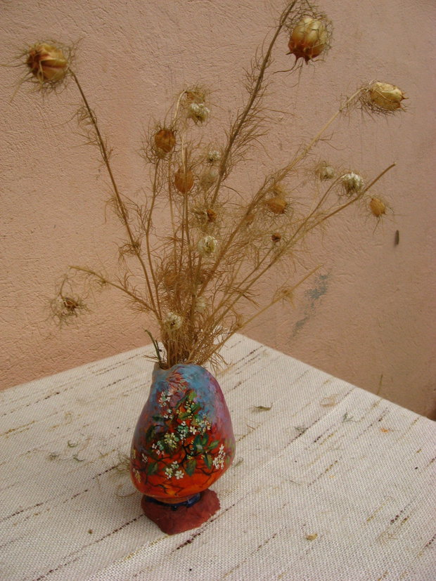 Vaza Melc Pictat 13 cm
