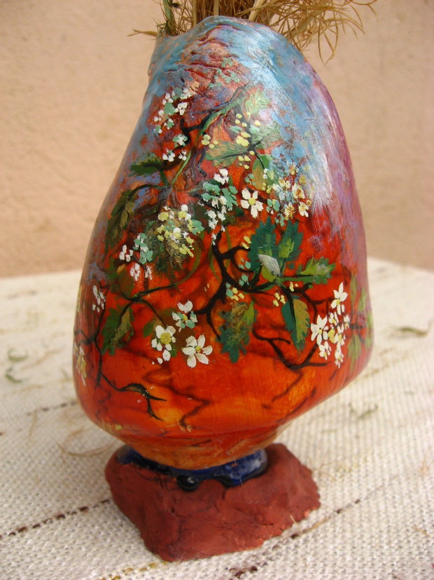 Vaza Melc Pictat 13 cm