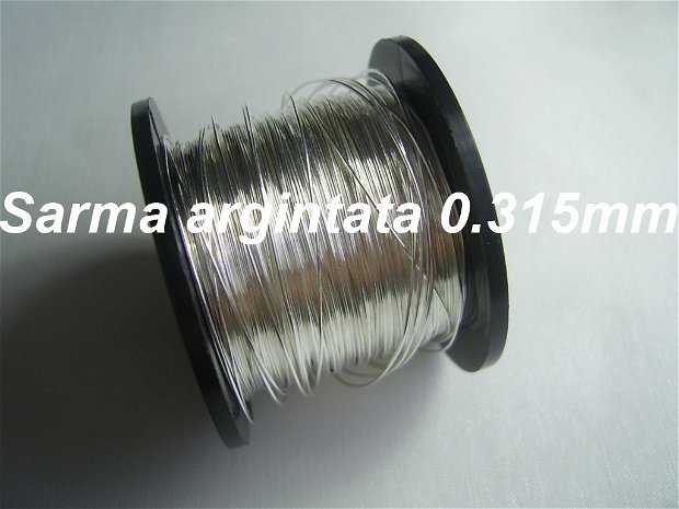 Sarma argintata 0.315mm, non tarnish (50g)