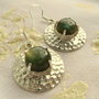925 STERLING SILVER ''HAMMERED LABRADORITE''