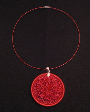 Colier rosu (handmade)