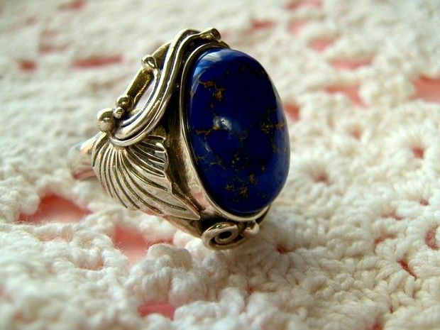 925 sterling silver ring &#039;&#039;BLUE WAVE"