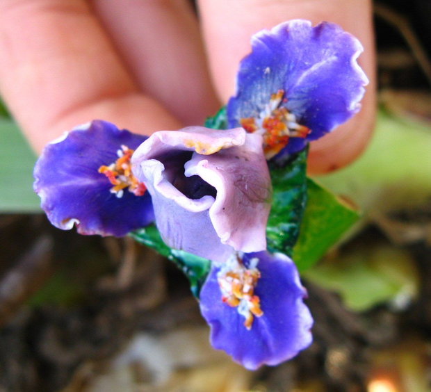 Iris Violet - Inel Reglabil