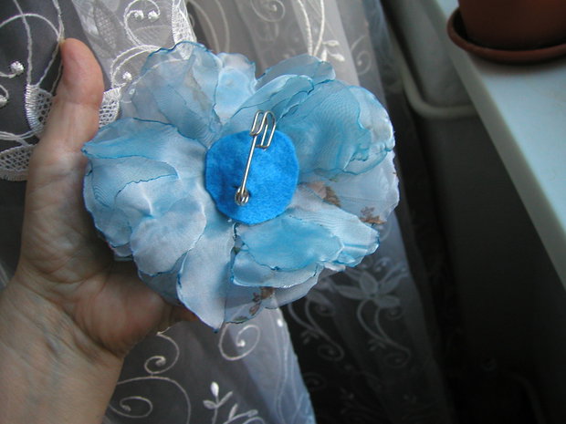 Brosa-floare organza XXL sau colier- ce doriti!