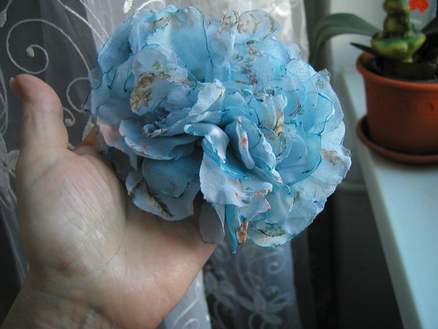 Brosa-floare organza XXL sau colier- ce doriti!