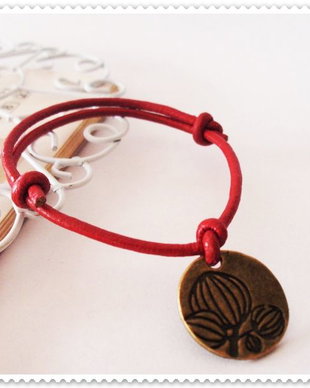 ♥Lucky Bracelet- snur piele