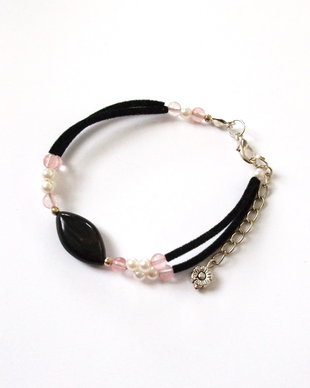 Bratara agat si cherry cuart 304