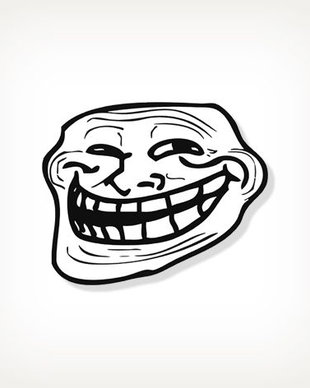 Insigna Trollface