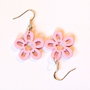 Cercei lemn floare 341