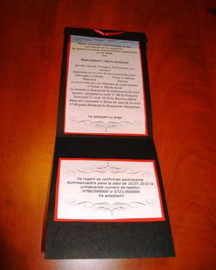 invitatie handmade