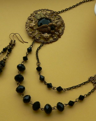 Colier "Romantic black"