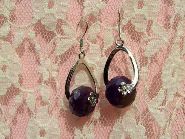 925 sterling silver &#039;&#039;AMETHYST TWIST&#039;&#039;