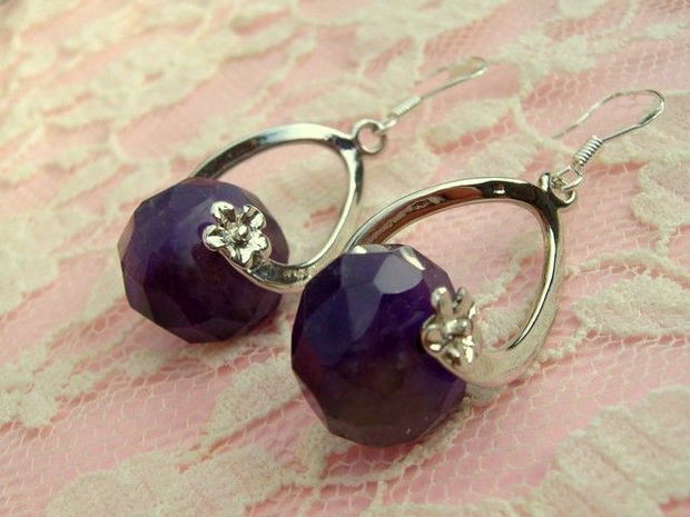 925 sterling silver &#039;&#039;AMETHYST TWIST&#039;&#039;