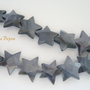 Stelute din sidef fatetate pe ambele fete dimens 15 mm, culoare gri petrol