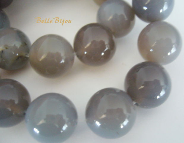 Agate gri 14 mm