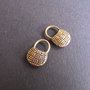 PANDANTIV BRONZ- GENTUTA - 11 X 17 MM