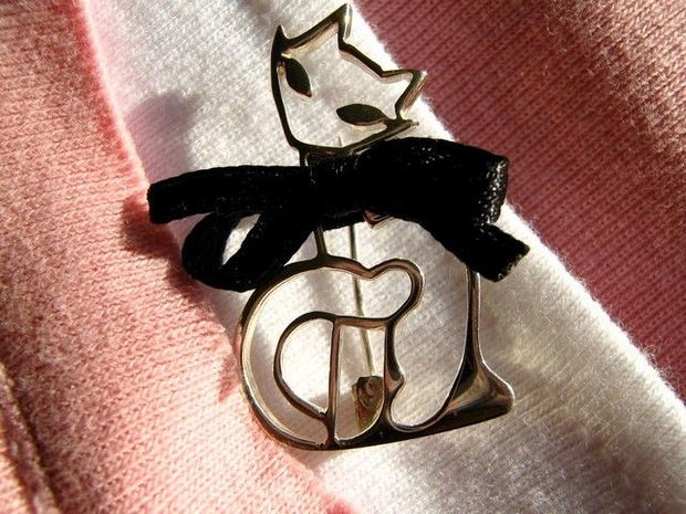 925 STERLING SILVER &#039;&#039; purr!!! &#039;&#039;