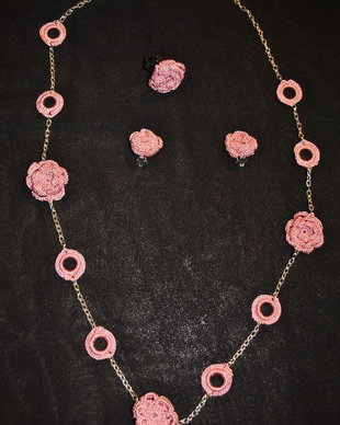 SET ROZ CROSETAT