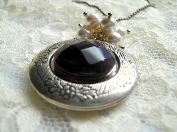 AMETHYST LOCKET