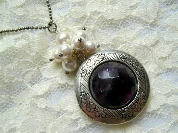 AMETHYST LOCKET