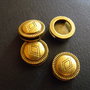 DISTANTIER DISC BRONZ PENTRU SNUR SI ESARFE - 15 X 5,5 MM