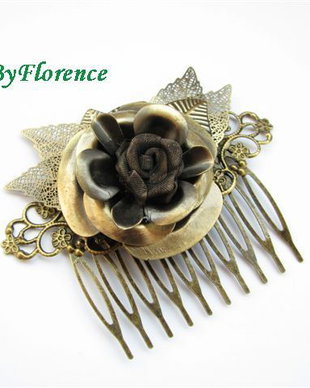 Ancient rose - agrafa # F0266